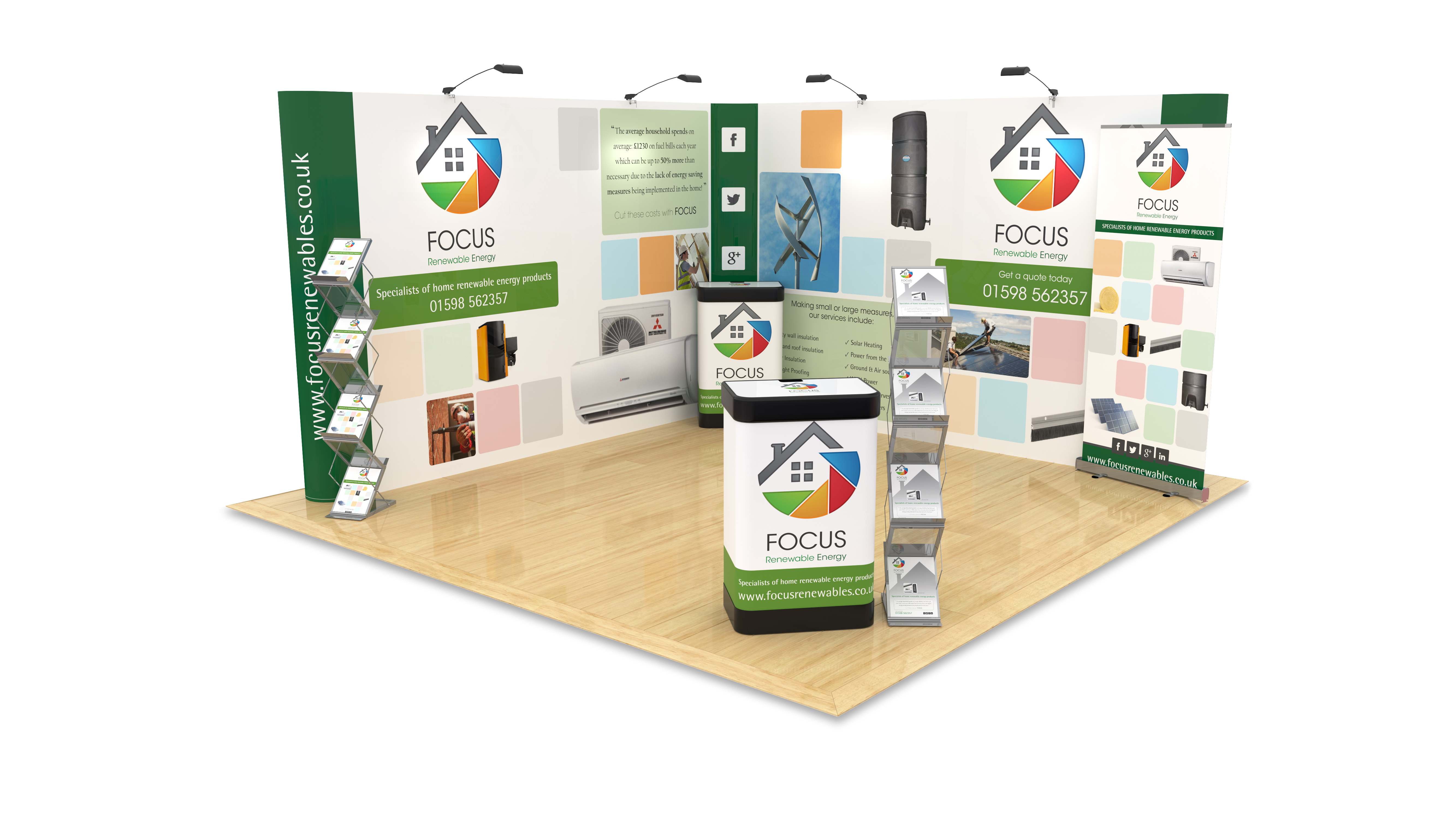 L shape Exhibition Stand