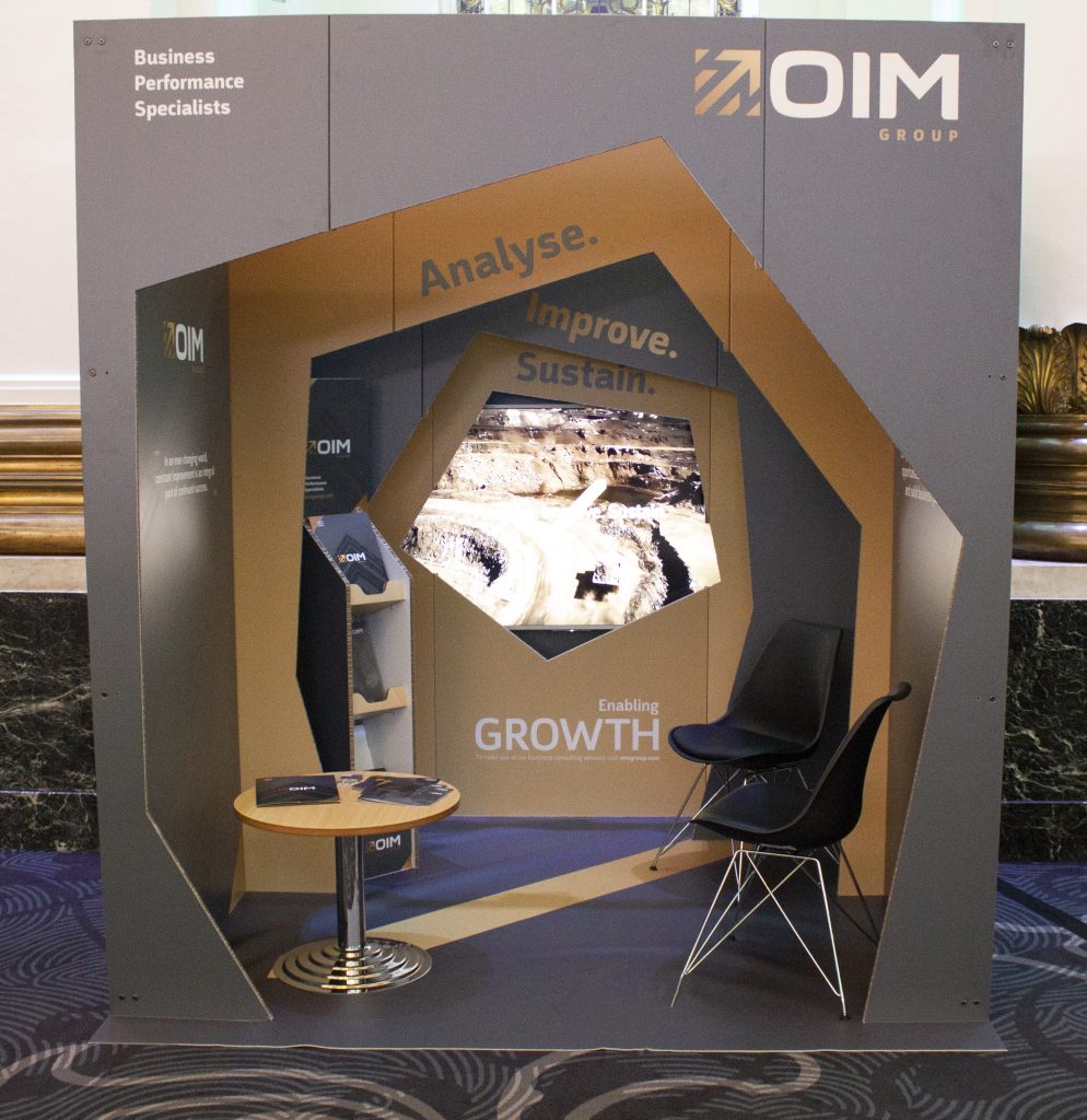 eco display stand, made with xanita ideal for tradeshows 