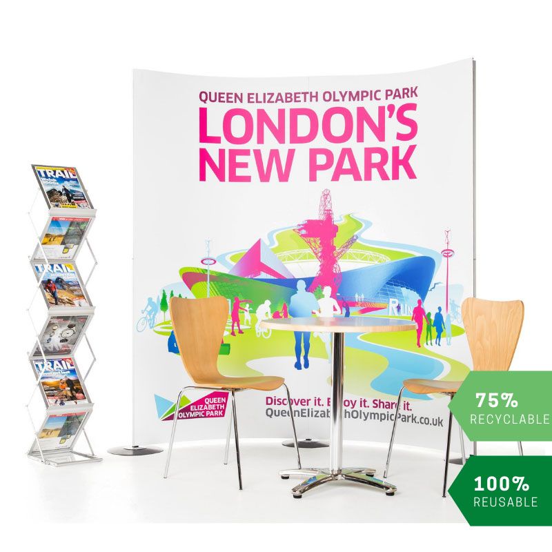 Streamline Exhibition 2 Panel Pop Up Display Stand