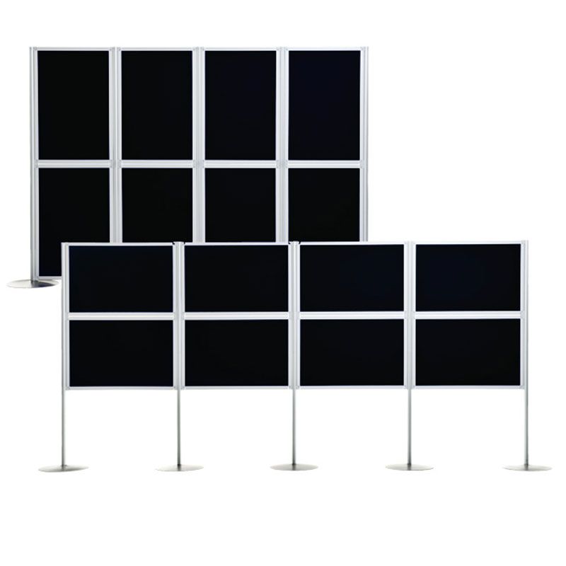 8 panel display board kit, with loop nylon fabric