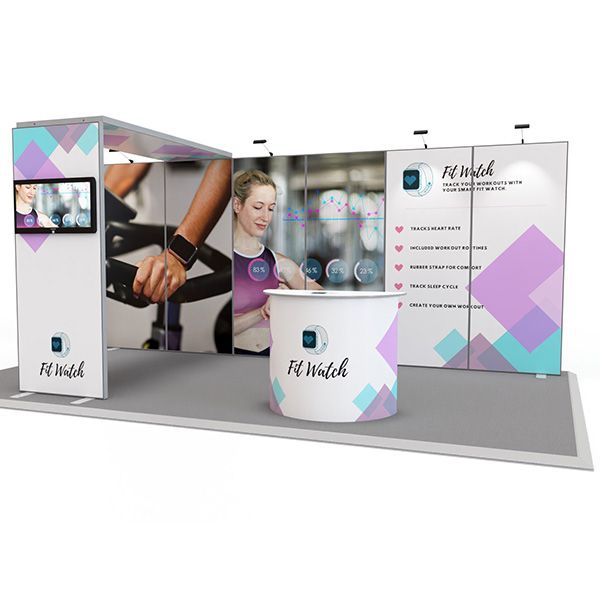 6m Exhibit Modular Exhibition Wall with Arch