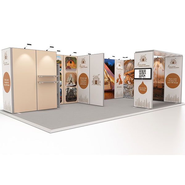 Exhibit Modular Exhibition Stand 4m x 8m Kit 1