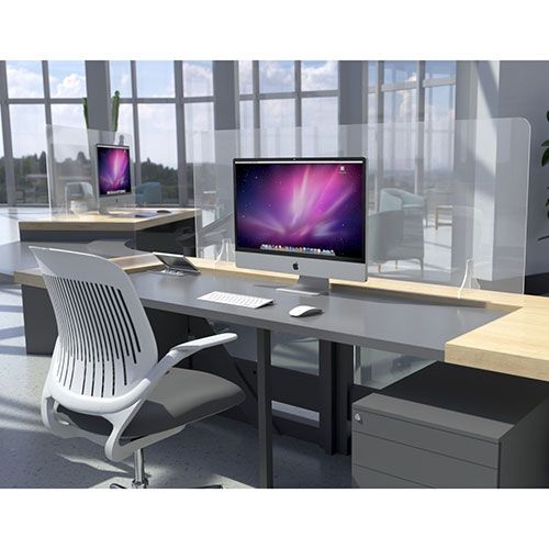 social distancing clear acrylic desk screen