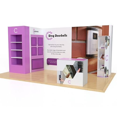 3m x 5m Modulink Cupboard Exhibition Stand