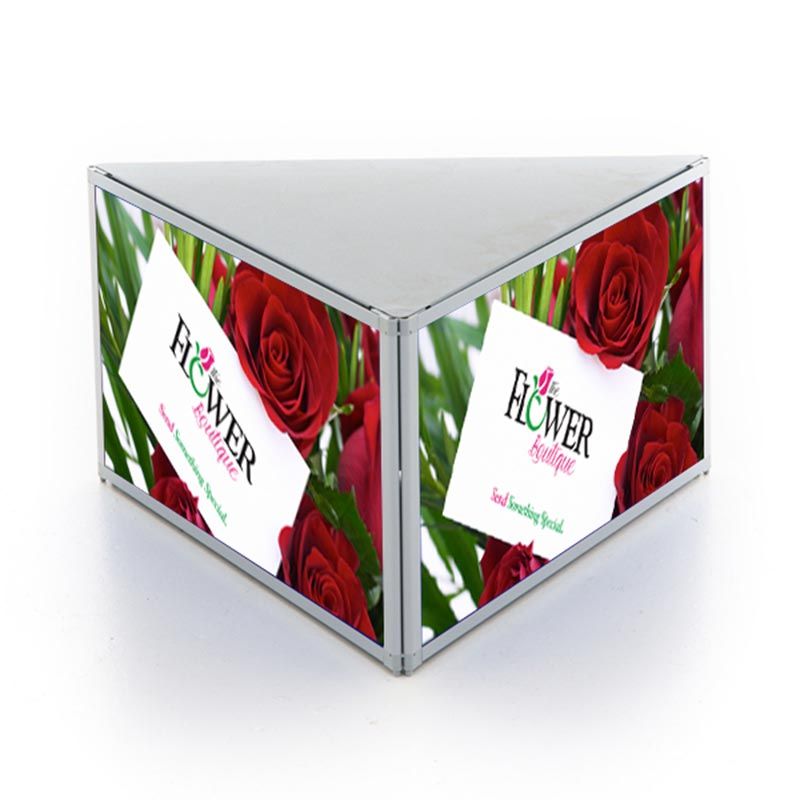 Event 370mm high x 687mm wide Triangular Display Plinth