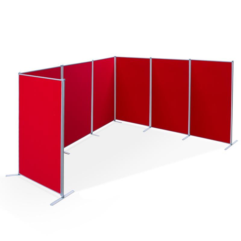 PanelFix 7 panel display board kit includes 7 1800 x 900mm panels, 8 poles and stabilising feet ideal to create booths