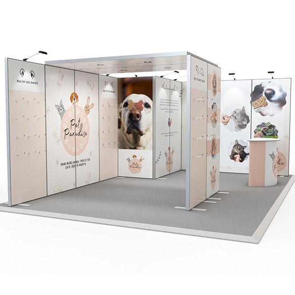 4m x 6m Exhibit Modular Exhibition Wall with double arch