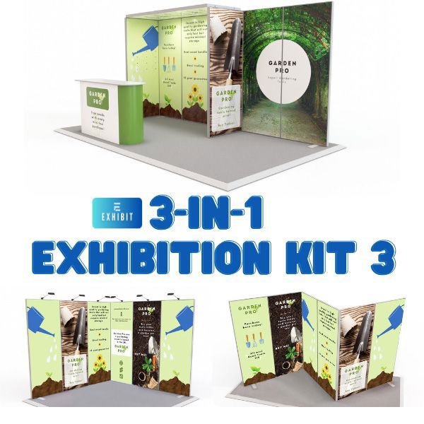 Exhibit Modular Exhibition Stand - 3 in 1 Exhibition Kit 3