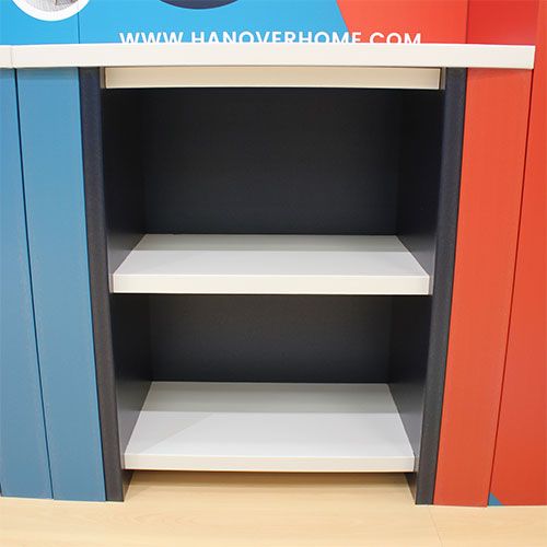 Modulink Bookcase unit, the perfect addition to any exhibition stand