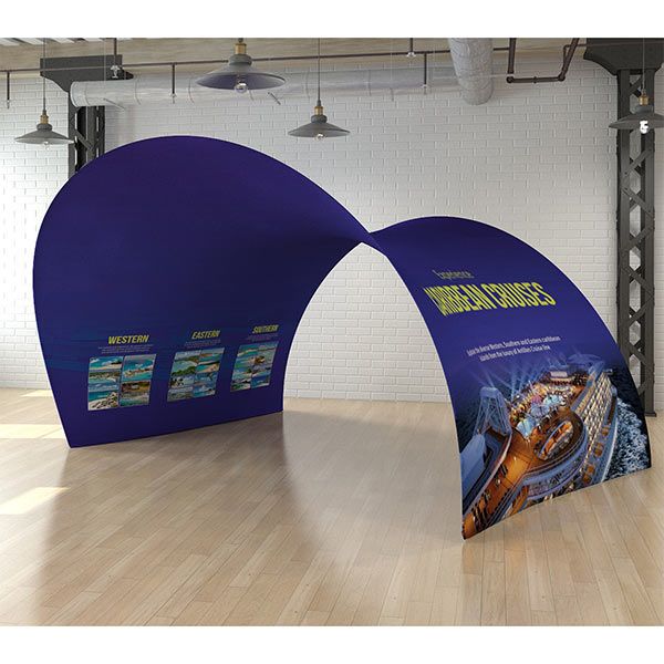 Fabric exhibition tunnel