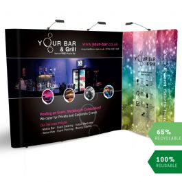 L-Shaped Pop Up Stand | 2m x 3m Pop Up Display Stands| Linked Pop Up ...