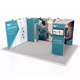 Exhibit Modular Exhibition Stand 4m x 5m – Kit 1 | Go Displays