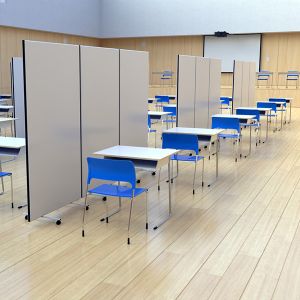 Budget Laminate Screens, used for schools & covid-19 testing centre