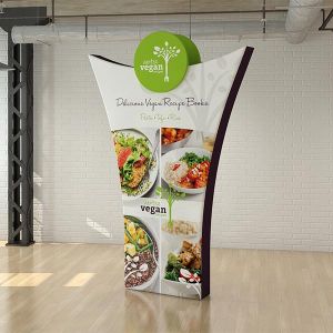 Stretch fabric PR banner form the fabric Tex-Flex range. 