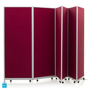 Mobi Lightweight Concertina Portable Room Divider 6 Panel Kit