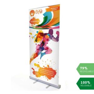 Custom printed exhibition roller banner 