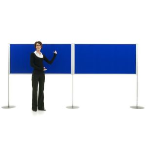 2 large display boards with loop nylon fabric