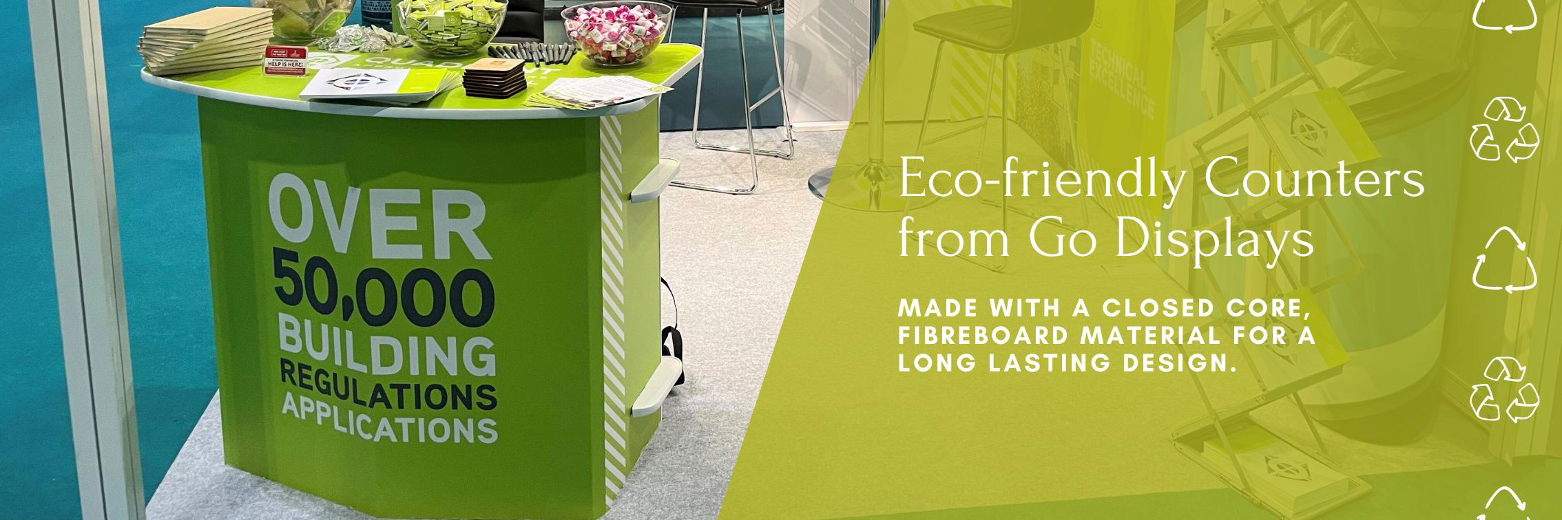 Eco-friendly exhibition counter
