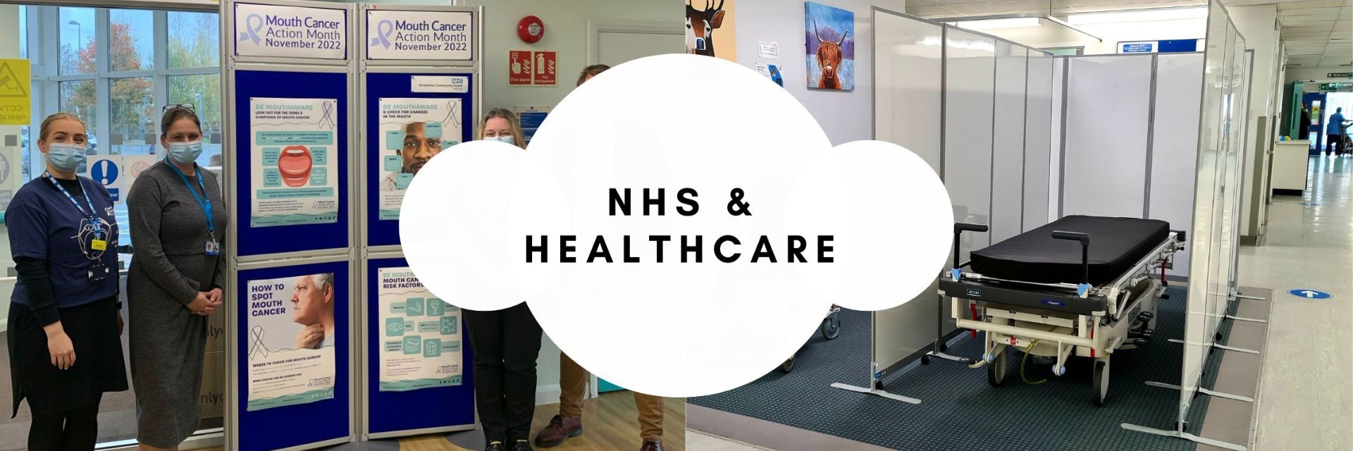 NHS medical Screens & Display boards