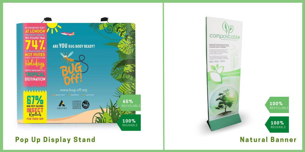 Eco-friendly and sustainable display stands