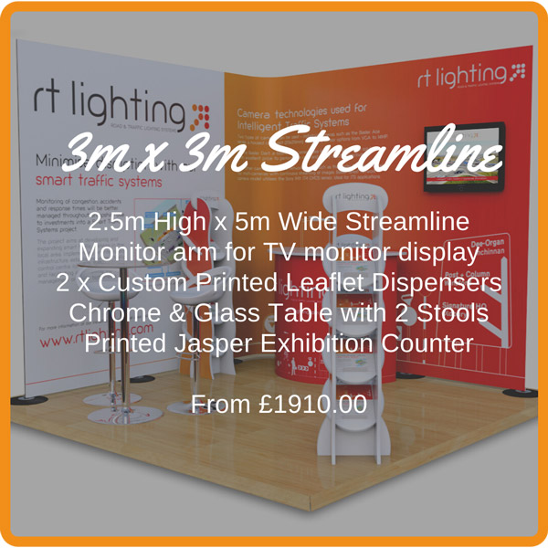 3m x 3m Streamline Exhibition Stand
