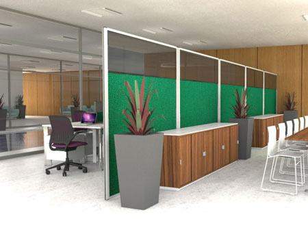 Glazed Office Screens | Perspex Partition Screen | Vision Screens